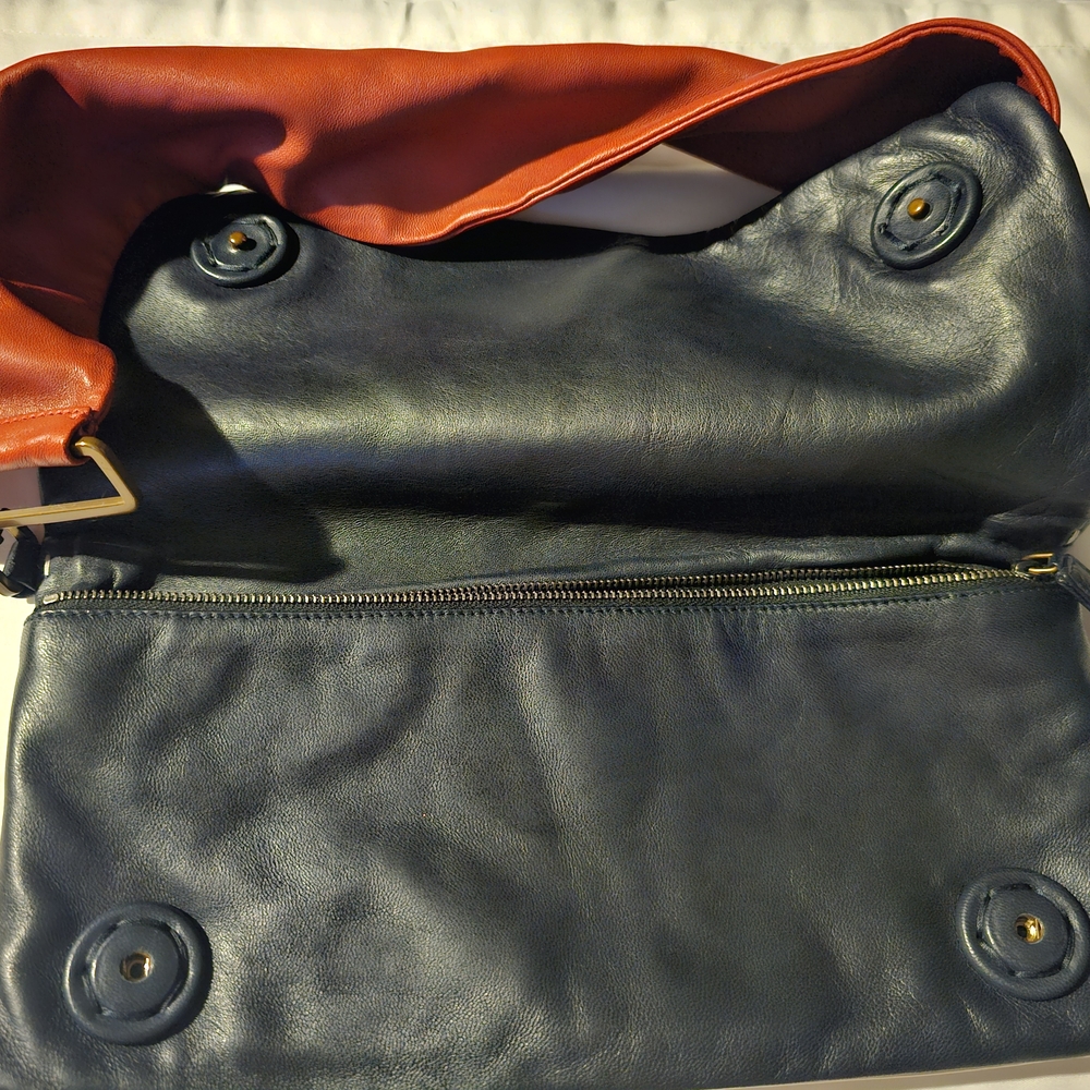 Prada Red and White Leather Clutch - Picture 4 of 6